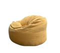 pouf jaune - Pouf spacieux en tissu Turmeric