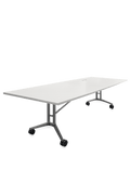 Table de réunion rectangulaire à roulettes