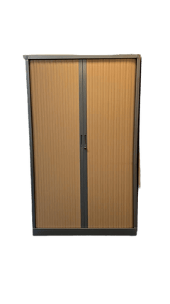 Armoire haute portes à rideaux