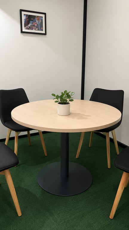 Table de réunion ronde 80x80