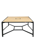 Table rectangulaire de cafétéria 160x160 Bois chêne clair