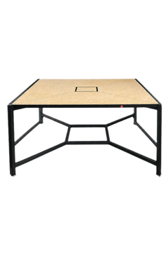 Table rectangulaire de cafétéria 160x160 Bois chêne clair