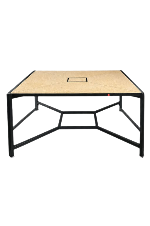 Table rectangulaire de cafétéria 160x160 Bois chêne clair