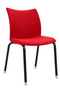 Chaise de réunion empilable Sokoa Add form Rouge