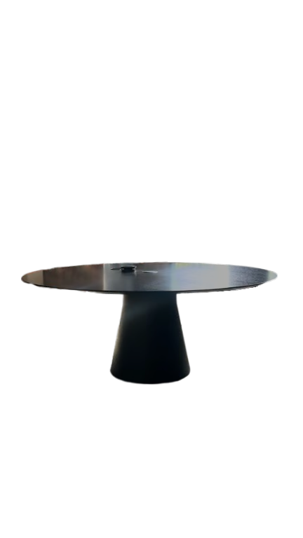 Table de réunion ronde 180x180 avec prises confort