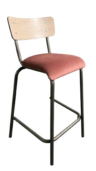 Chaise de bar Les Gambettes Suzie Rose