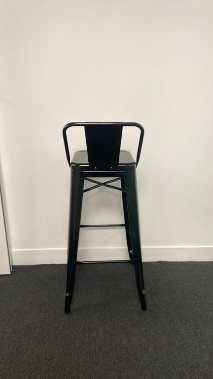 Chaise haute métal noir - 3-4