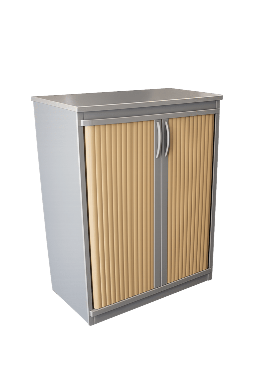 Armoire basse à portes coulissantes