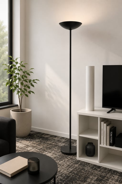 Lampe sur pied 190cm Noire