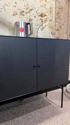 Meuble 3 tiroirs et 2 portes en bois