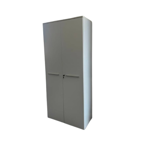Armoire haute avec portes battantes et fermeture à clé