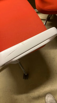 Fauteuil de bureau Orange avec roulettes