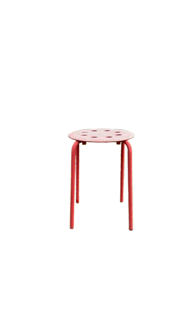Tabouret IKEA Marius Rouge