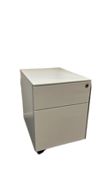 Caisson métal 2 tiroirs blanc