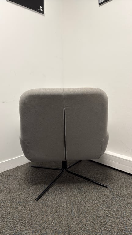 Fauteuil tissu gris clair - 3-4