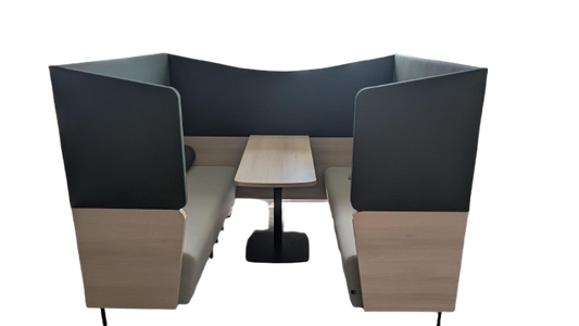 Canapé acoustique 4 places avec tablette fixe