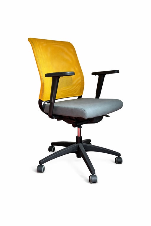 Fauteuil de bureau en tissu avec roulettes