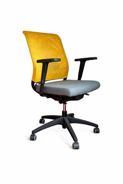 Fauteuil de bureau en tissu avec roulettes