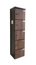 Casiers à code 5 compartiments en bois