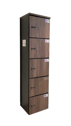 Casiers à code 5 compartiments en bois
