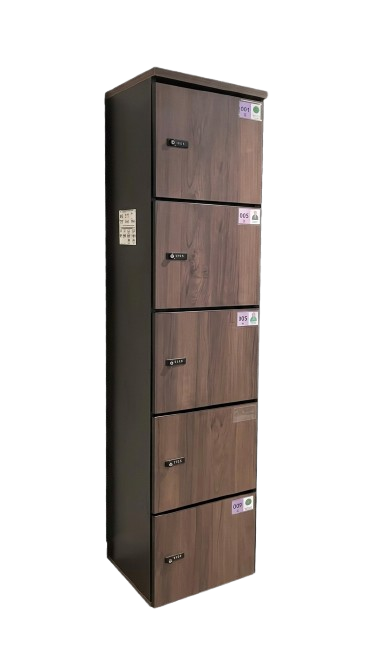 Casiers à code 5 compartiments en bois