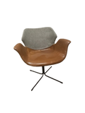 Chaise de réunion Zuiver en cuir et tissu