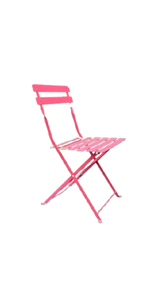 Chaise pliante métal rouge - 3-4