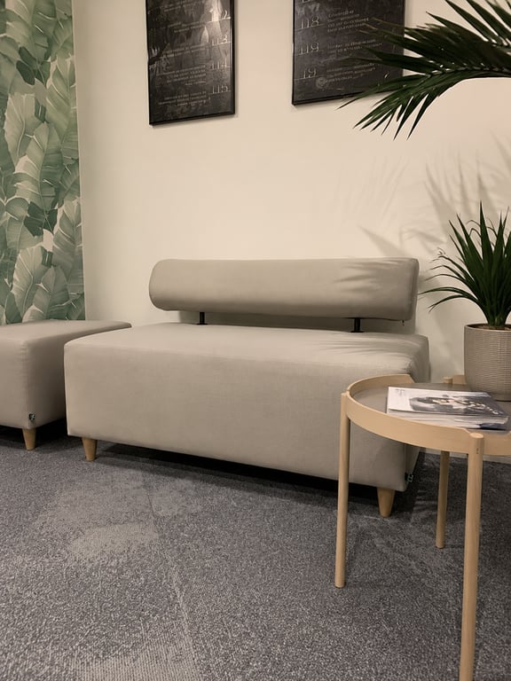 Canapé rectangulaire Harmony Lightgrey