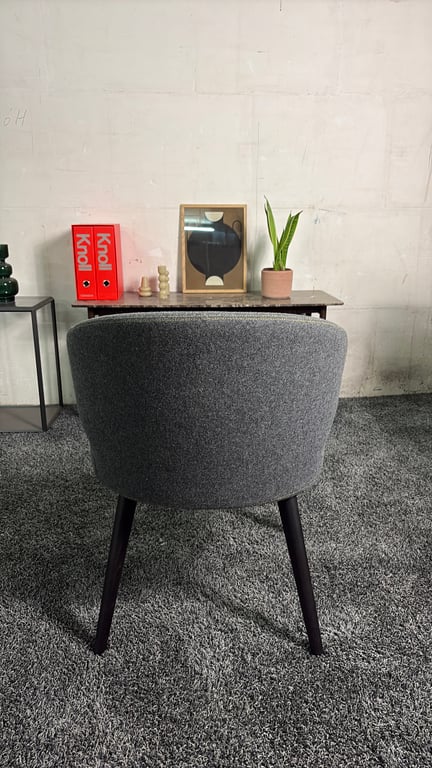 Fauteuil Minotti Aston Dining Gris - arriere
