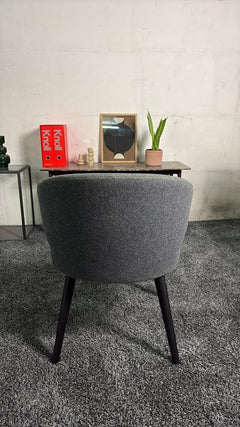 Fauteuil Minotti Aston Dining Gris - arriere