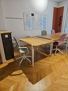 Table de réunion rectangulaire Tiptoe 120 x 90 cm