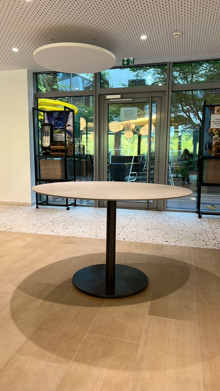 Table de cafétéria ronde en métal 4 personnes - Pedrali - 3-4