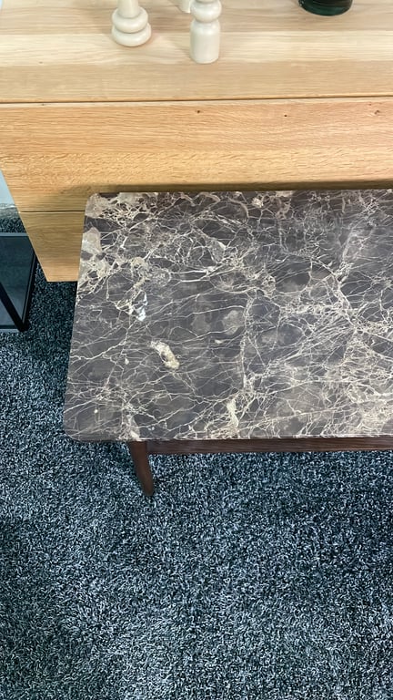Table basse rectangulaire 120x45 marbre Emperador - Wendelbo Collect
