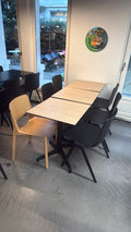 Chaise de cafétéria en bois