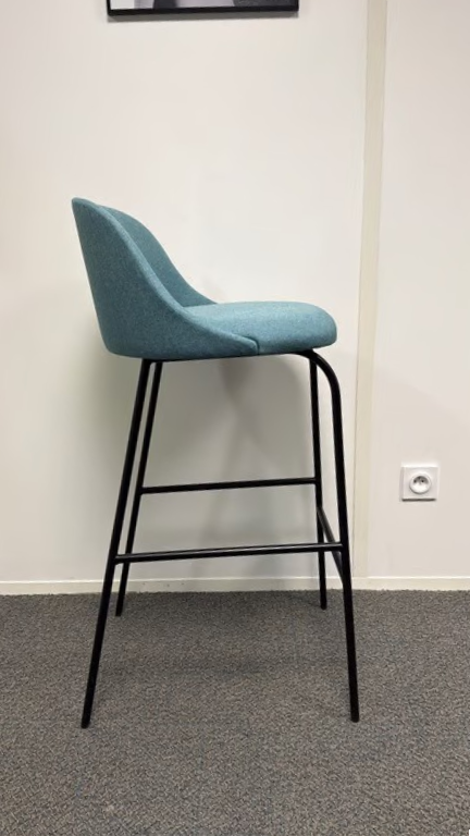 Chaise haute Viccarbe Aleta Bleu-vert