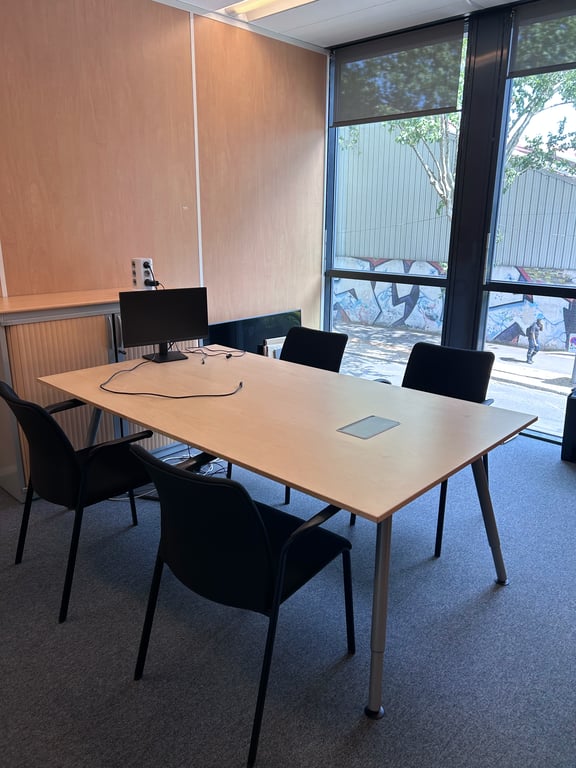 Table de réunion 195x110 Chêne clair - ambiance