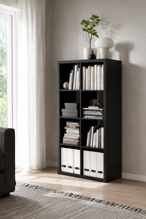Bibliothèque Kallax noire