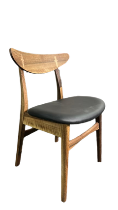 Chaise de cafétéria Woodlandea Sienna Chêne et Cuir - 3-4