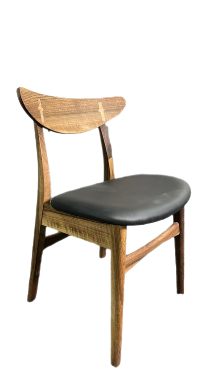Chaise de cafétéria Woodlandea Sienna Chêne et Cuir
