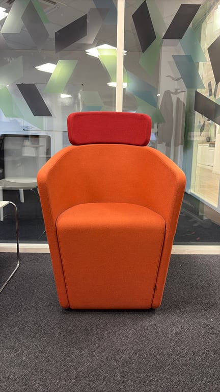 Fauteuil Bene Orange et Rouge - 3-4