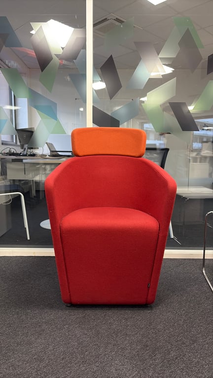 Fauteuil Bene tissu Fire/red600 - 3-4