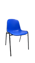 Chaise de cafétéria Manutan Bleu