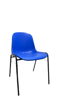 Chaise de cafétéria Manutan Bleu - 3-4