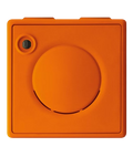 Casier plastique orange