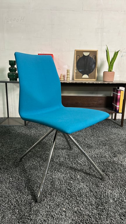 Chaise de réunion Four Design FourOne Bleu - 3-4