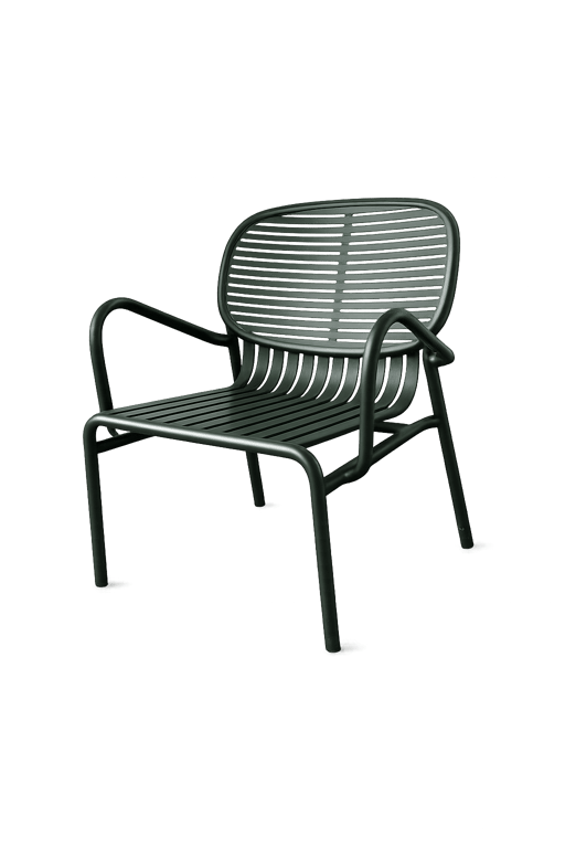 Petite Friture - Chaise d'extérieur en métal verte