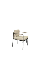 Fauteuil Expormim Nido Beige et Noir