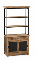 Rangement multifonction en métal et bois