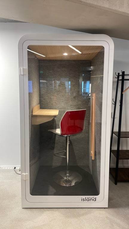 Cabine acoustique solo Work With Island Plexiglass - ambiance
