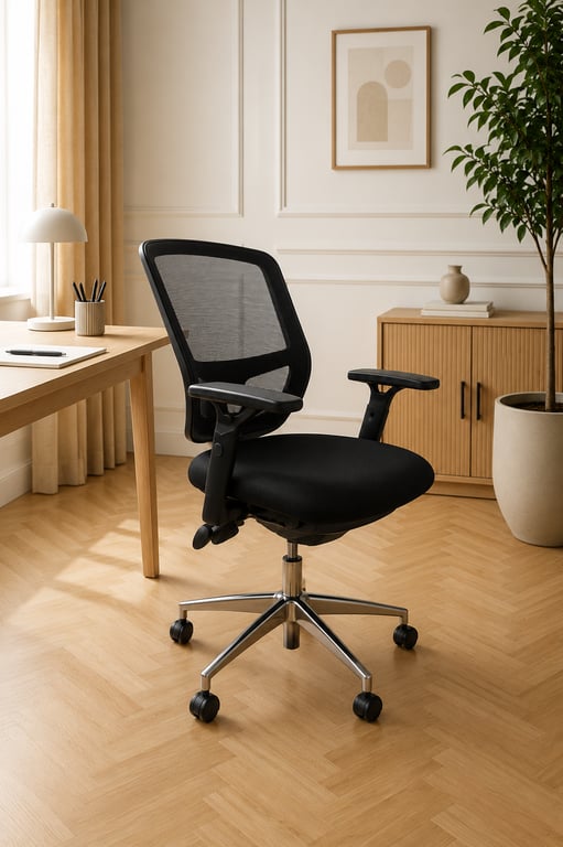 Fauteuil de bureau résille noir